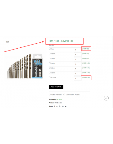 Multi Price in product